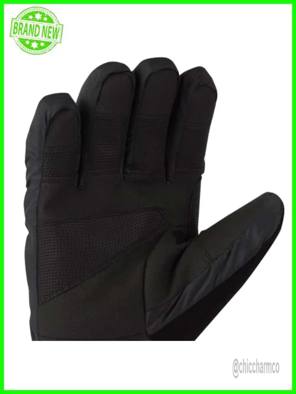 Women's Recycled Ripstop Taffeta Quilted Gloves with PU Palm, Waterproof